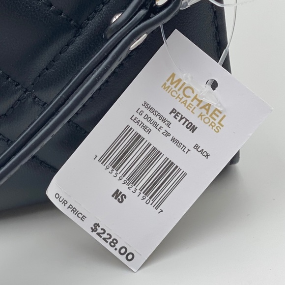 Michael Kors Lg Double Zip Peyton Wallet Black - Picture 7 of 10